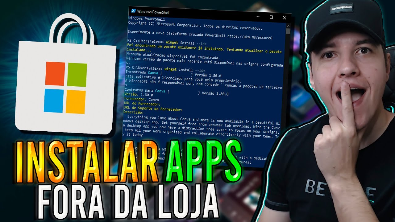 Como instalar APLICATIVOS FORA da Microsoft Store