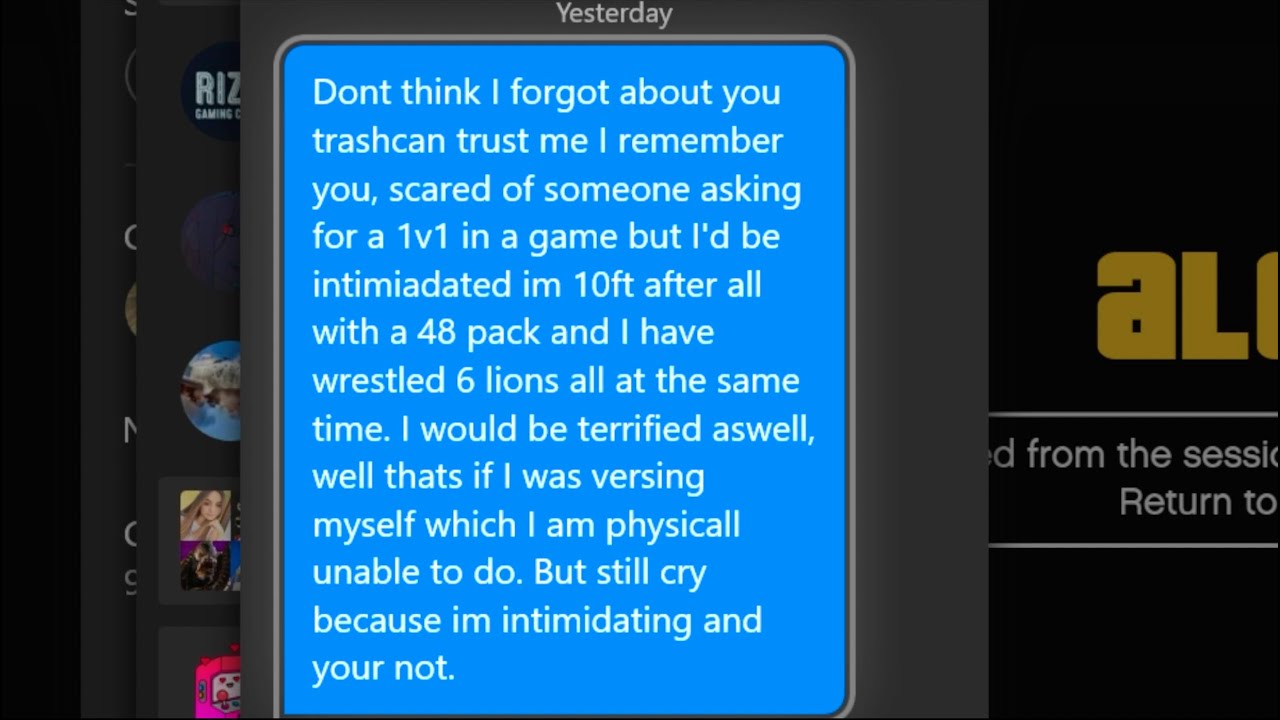Trashtalker Spams Essays About How Bad I Am | GTA ONLINE