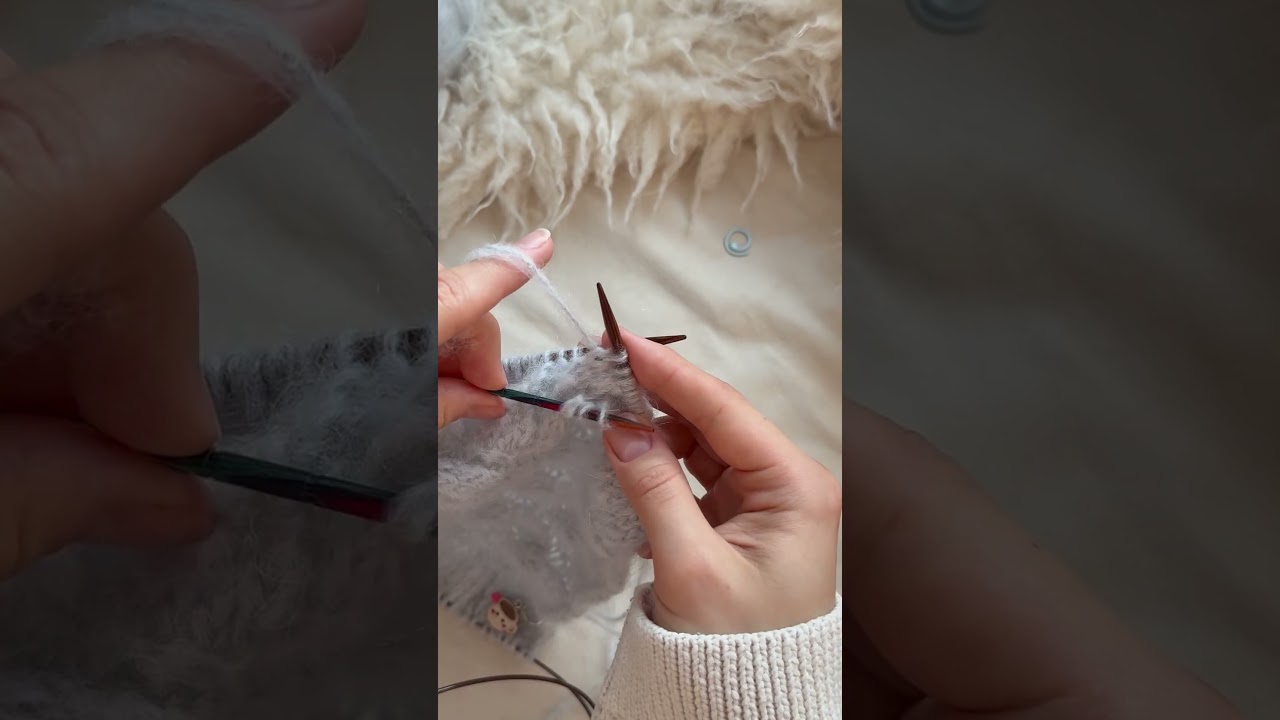 How to knit a cable pattern 🦢
