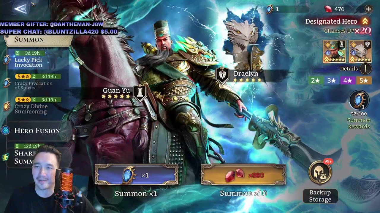 Guan-Yu Summon Party! The HANDS  Are HOTT!!! (Continued)   | Watcher of Realms