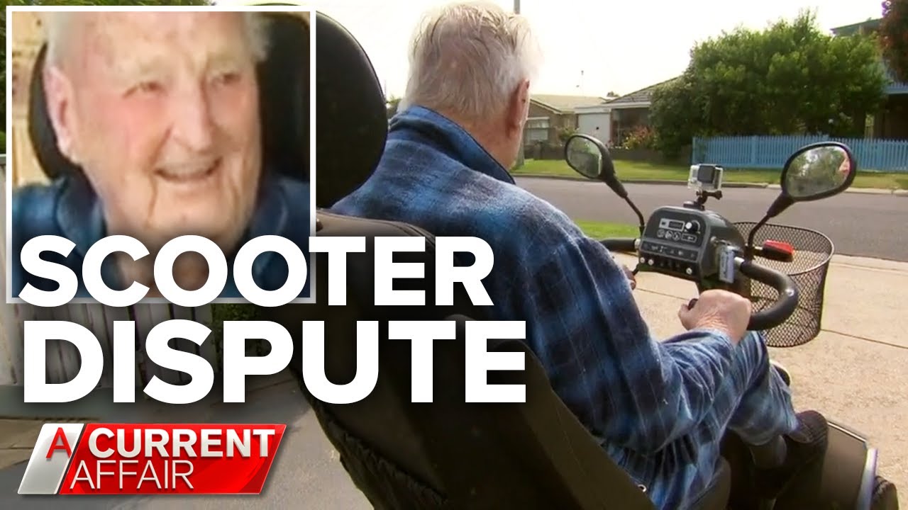 Elderly man mows down neighbour with mobility scooter | A Current Affair