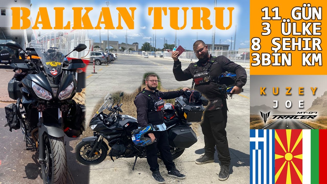 Motosiklet ile Balkan Turu ( Yunanistan ,Makedonya ,Bulgaristan) Yamaha Tracer 700