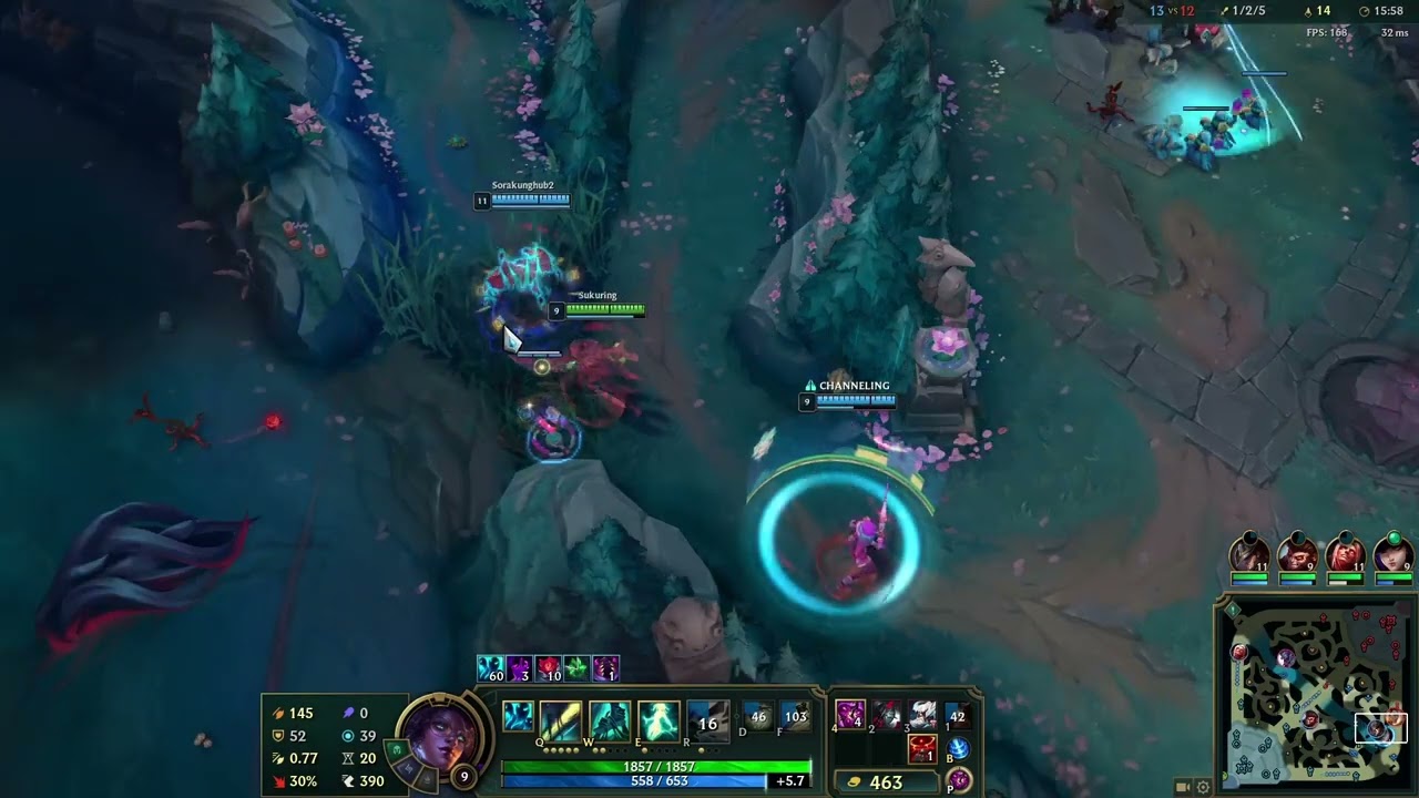 Playing as Senna Support league of legends PH game highlights