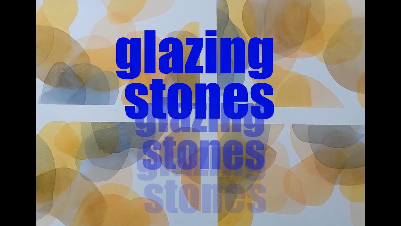 Glazing stone on stone with soy sauce dishes to guide you