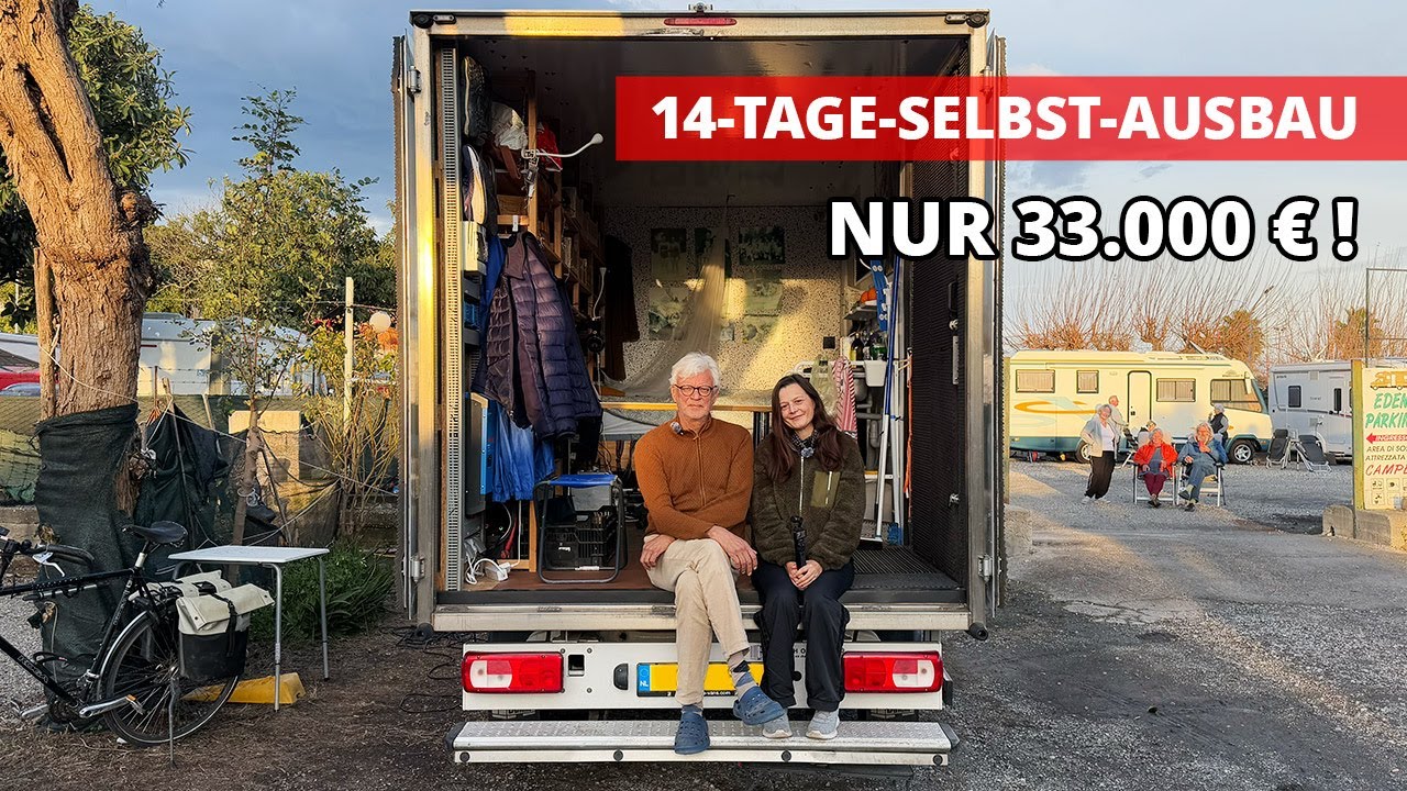 Leben im 3,5t Wohnmobil für 33.000 € statt Wohnung: Tiny House im VW Crafter Koffer