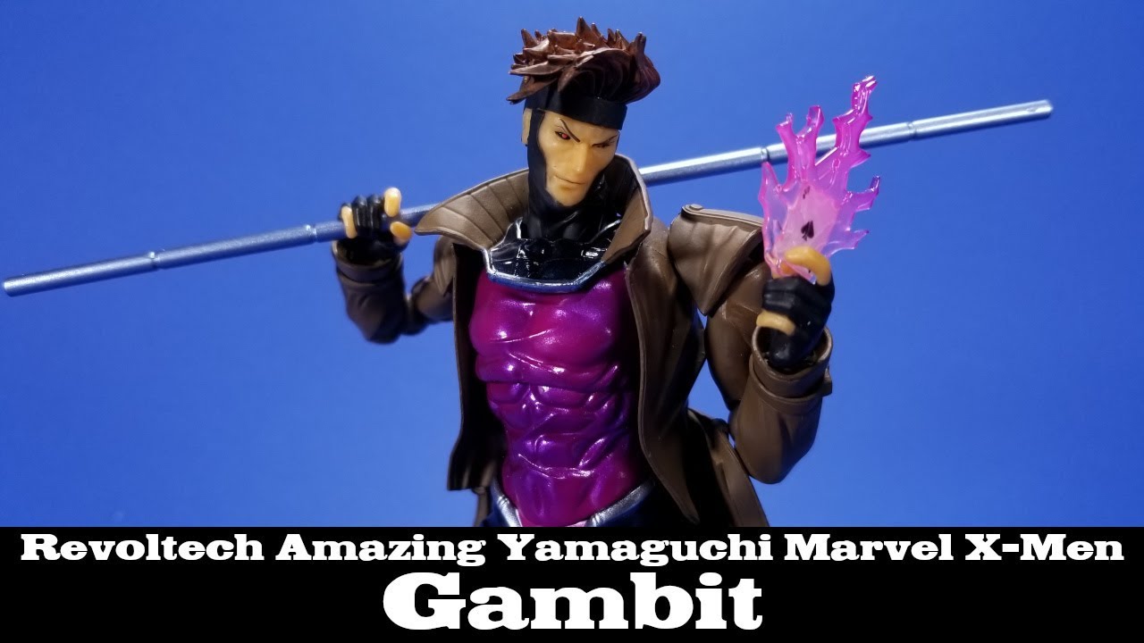 Amazing Yamaguchi Gambit Kaiyodo Revoltech X-Men Marvel Action Figure Review