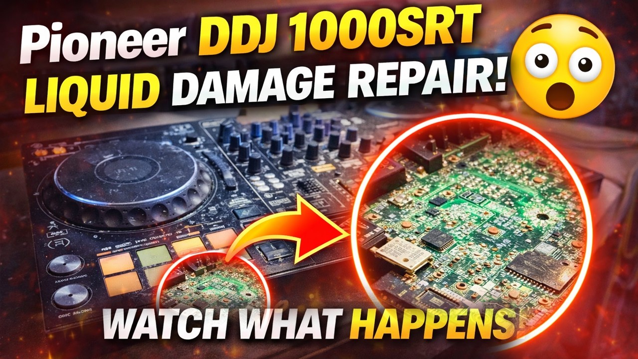 Ремонт Pioneer DDJ 1000SRT после попадания жидкости