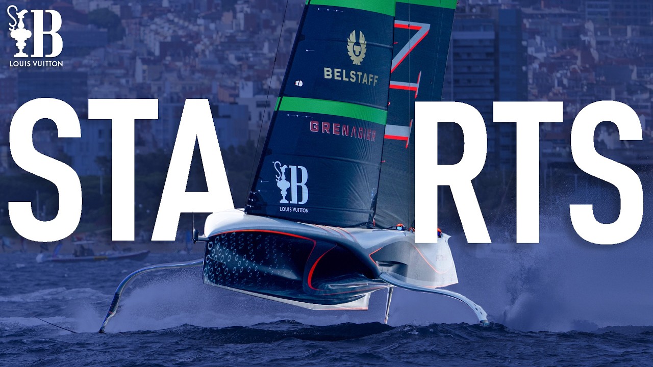 EVERY Race START in Louis Vuitton Cup Final | 🇬🇧 VS 🇮🇹 | America's Cup