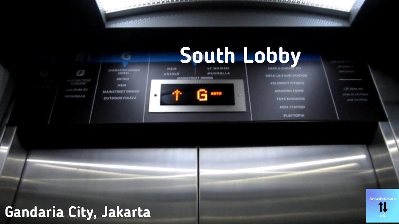 Daesung IDS elevator at Gandaria City, South Jakarta (South Lobby)