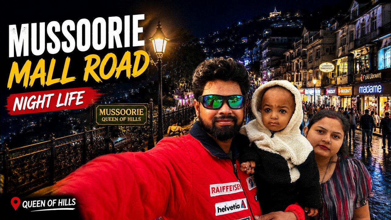 Welcome to the magical night life of Mussoorie Mall Road