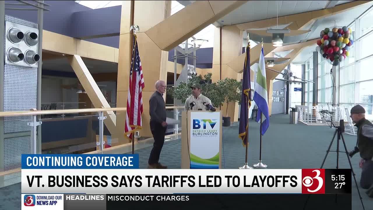 Vt. business blames Trump tariffs for first layoffs in nearly 50 years