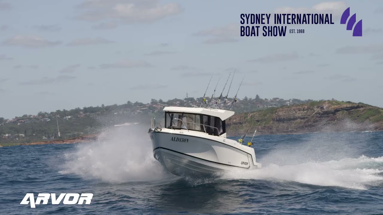 Arvor Sportsfish range at the 2022 Sydney International Boat Show.