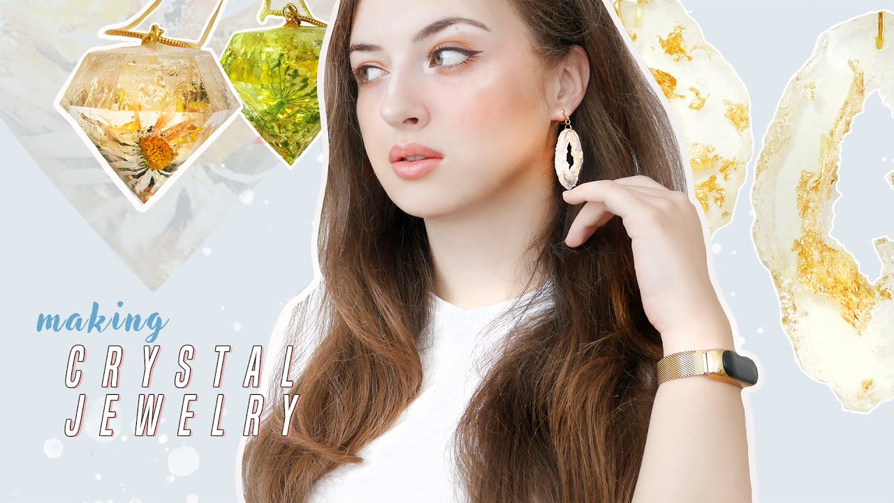 DIY Resin Jewelry, Crystals & Geode Agate *tutorial*