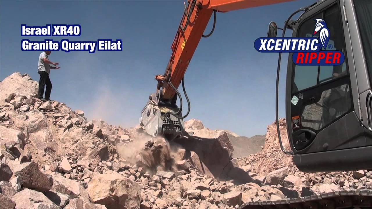 Israel XR40 Granite Quarry Eilat Xcentric Ripper