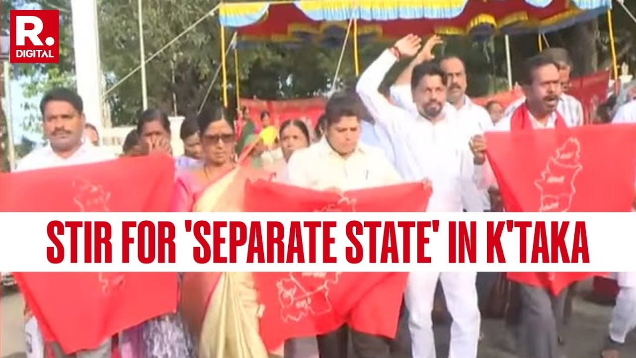 Kalaburagi Protesters Demand A Separate State On The Day Of Karnataka Rajyotsava | India News