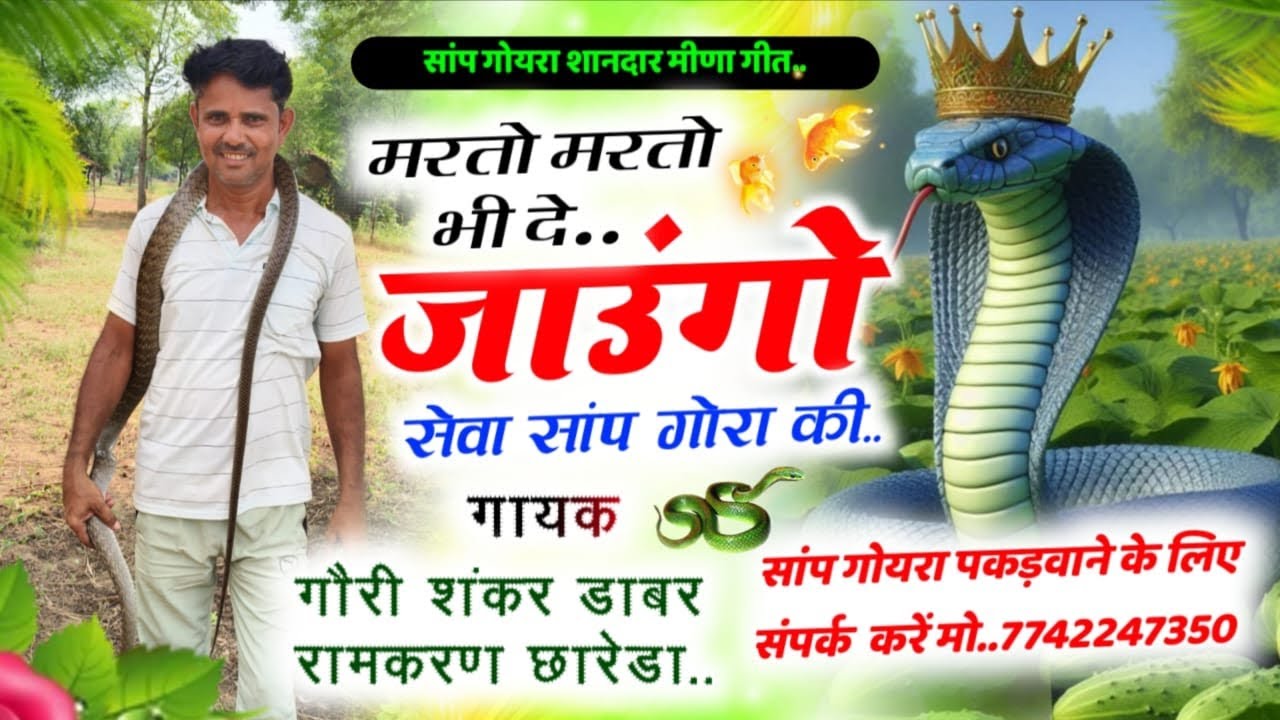 New meena geet ❤️ मरतो मरतो भी दे | जाऊंगो सेवा सांप 🐍 गोयरा की..| meena geet 2025 | meena dancha.👌