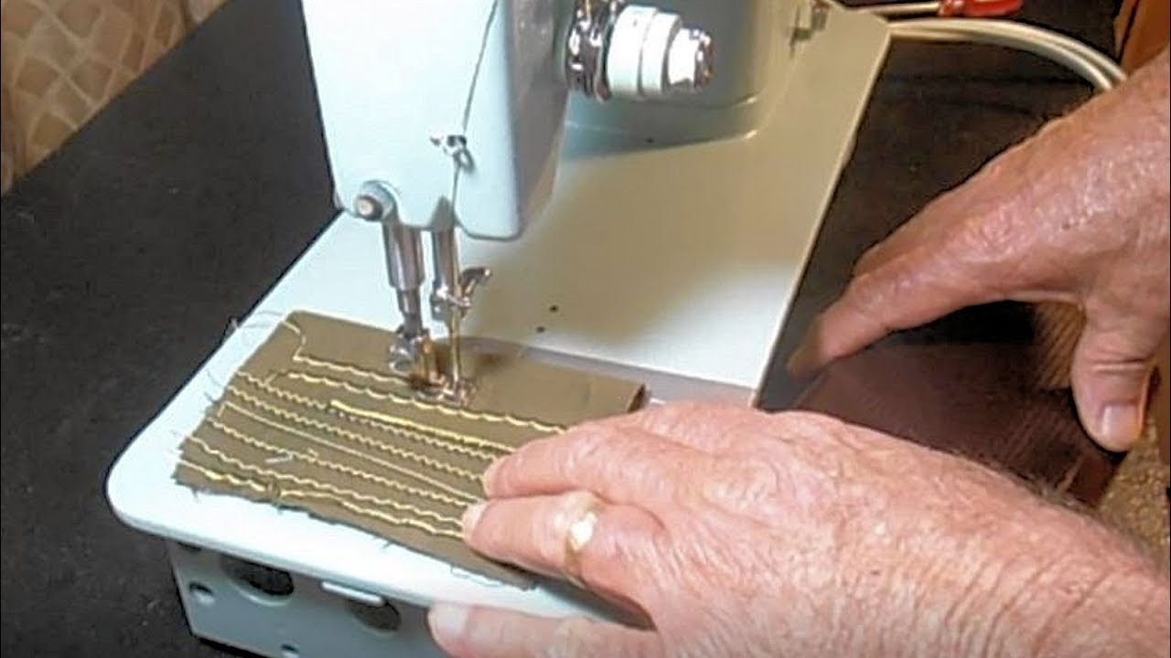 Fashion Disc Stitching Test on a Singer Model 338 Sewing Machine