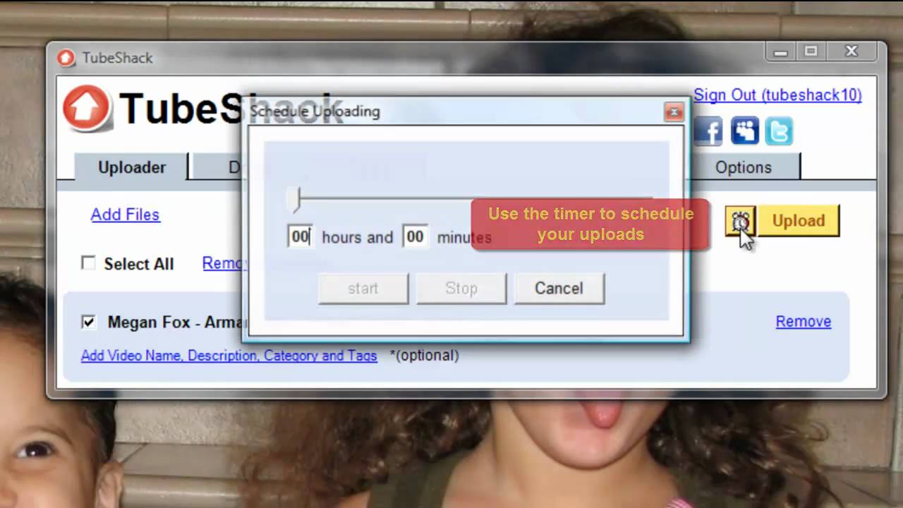 TubeShack: Free YouTube Uploader