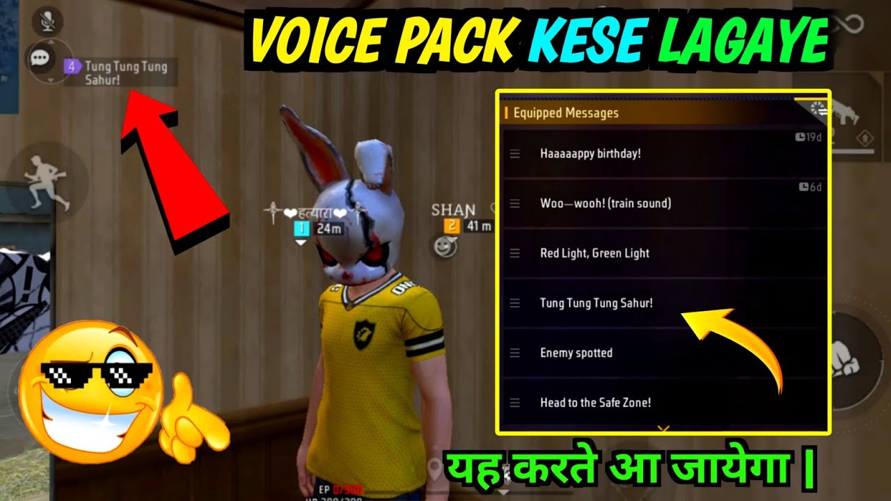 How to Equip Song & Voice Pack in Free Fire🔥 | Free Fire New Voice Pack Kaise Lagaye | Add voice