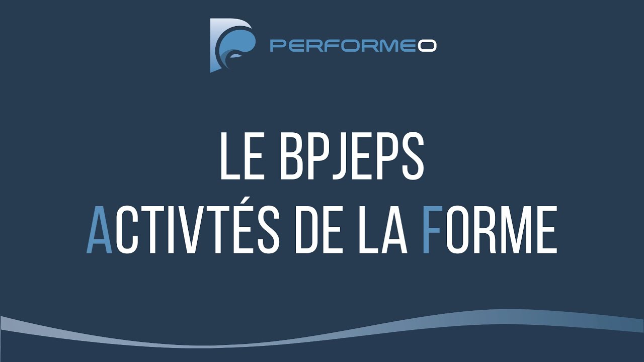Pr&eacute;sentation Formation BPJEPS AF