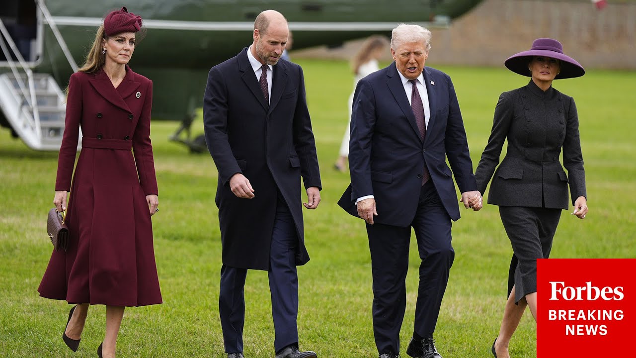 Prince William & Princess Kate Welcome President Trump & First Lady Melania Trump To Windsor Castle