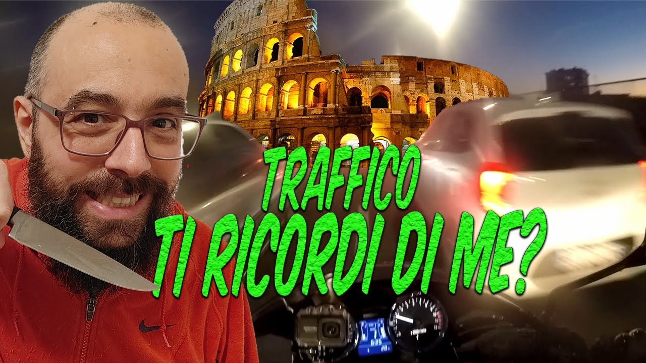 Filtering e traffico a Roma - Road to Rome 3 - #motovlog