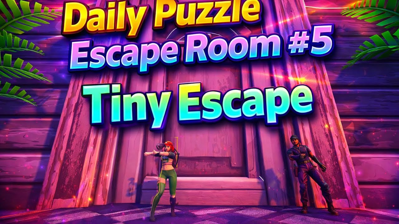 Fortnite Tiny Escape Tutorial! Daily Puzzle Escape Room #5 Code: 0597-2201-5280