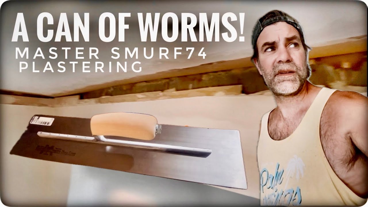 A HIDDEN MESS! Plastering how to plaster stuff DIY tutorials for beginners
