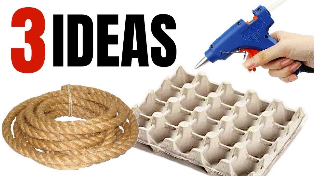 3 IDEAS CON YUTE | MANUALIDADES CON CUERDA | TELA DE YUTE