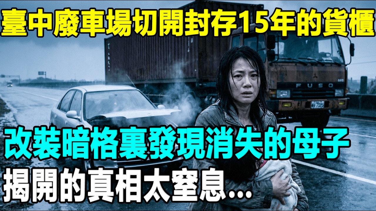 莫拉克颱風夜母子離奇消失，全村以為跟人私奔！15年後廢車場切開生鏽貨櫃，竟發現生活痕跡，修復後的內容讓75歲老母親當場崩溃...