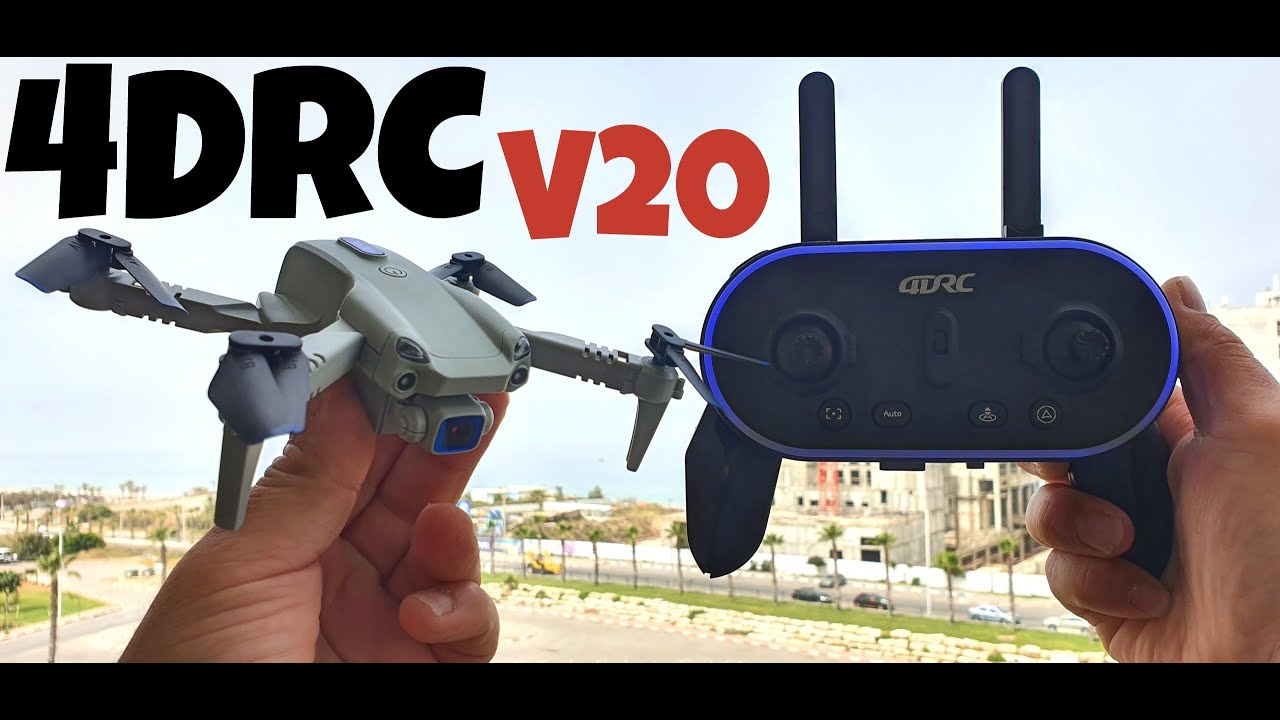 Складной дрон 4DRC V20 | Полёты на открытом воздухе и тест 4K-камеры | Уникальный стиль дрона