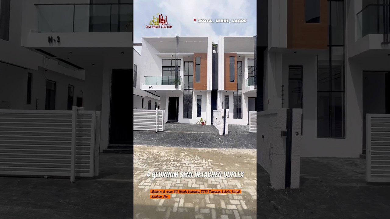Modern ₦170M ($103,400) Semi detached Home. Contact:+2348182289415 for more info.