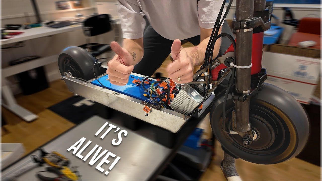 Wiring and Testing our Prototype Electric Scooter
