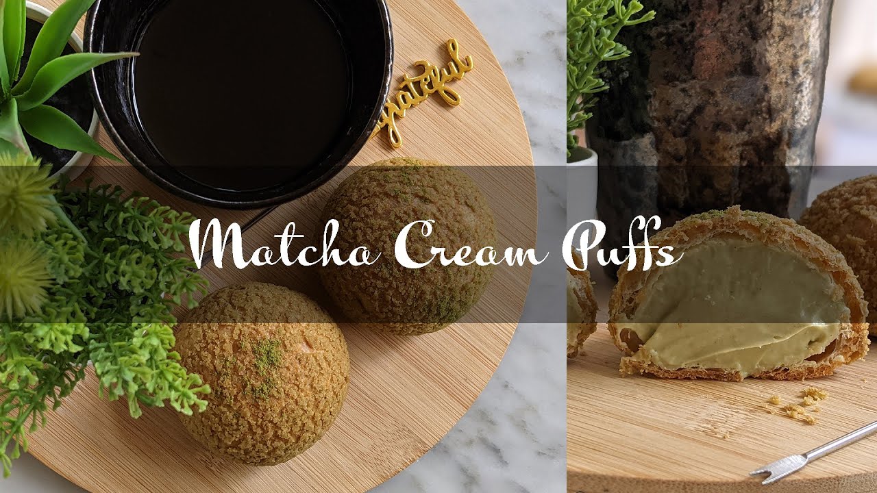 Matcha Cream Puffs