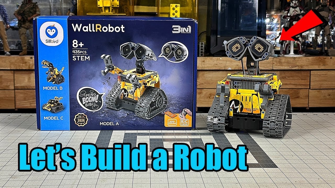 Игрушки Sillbird STEM Building Toys, 3-в-1, пульт дистанционного управления и управление через приложение, сборка и обзор настенного робота