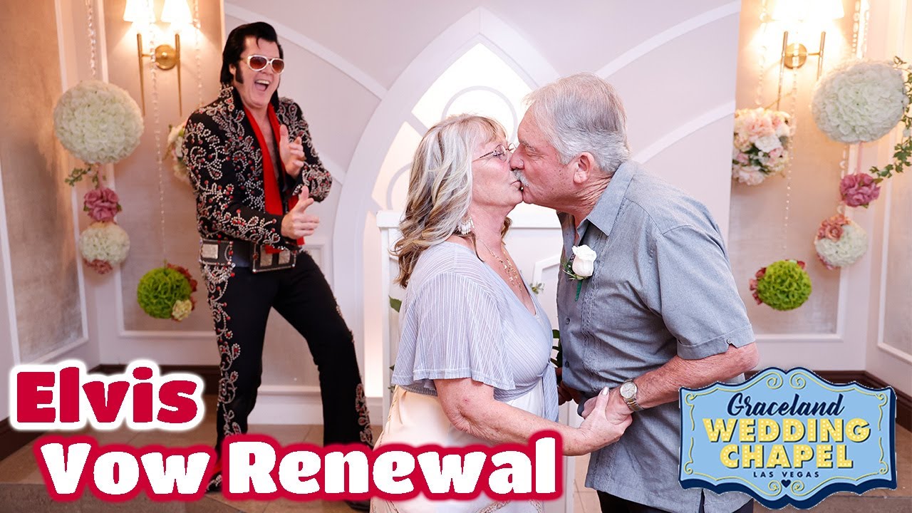 Gale & Daniel's Elvis Vow Renewal in Las Vegas | Graceland Chapel