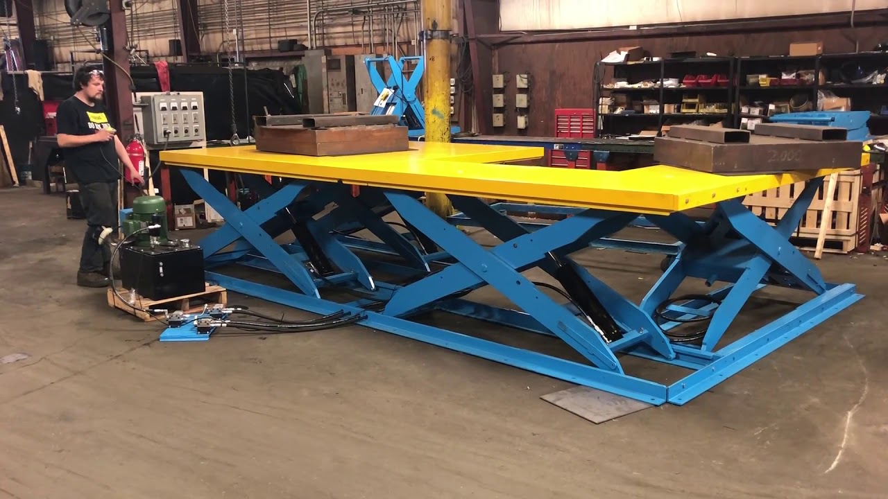 Synchronizing Hydraulic Scissor Lifts