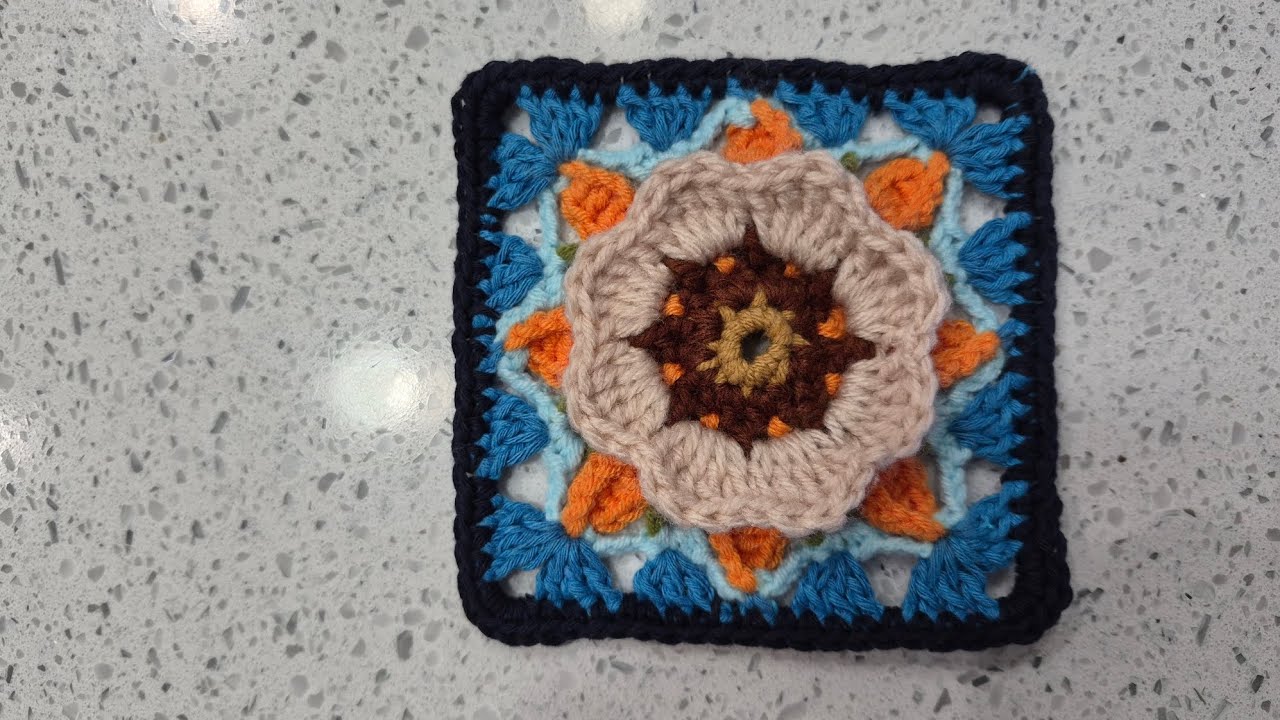 How to crochet Granny square tutorialstep by step pattern!  #Granny square #handmade #beginners 