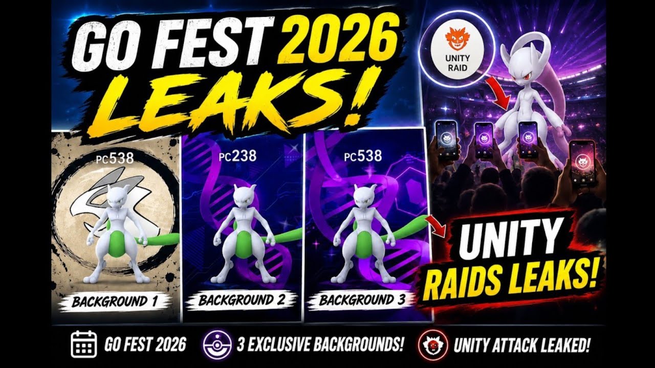 Pokemon GO Fest 2026 Leaks Are HERE! New Backgrounds + Unity Raids EXPLAINED
