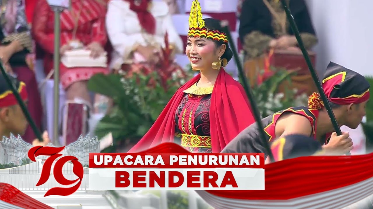 Luar Biasa!! Pertunjukan Tarian Aekhula Asal Nias Barat di HUT RI ke-79 | Upacara Penurunan Bendera