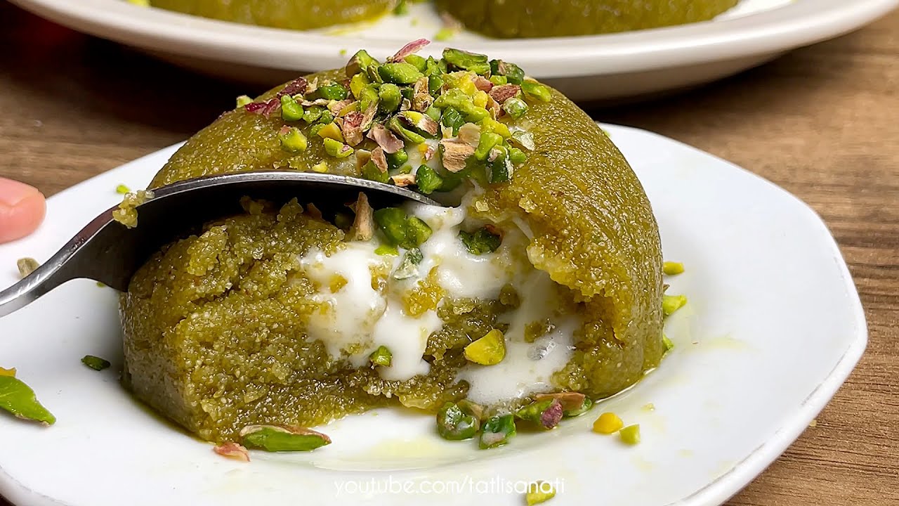 BU TATLIYI YİYEN BİR DAHA UNUTAMIYOR! 😍 Antep Fıstıklı, Dondurmalı Tatlı Tarifi