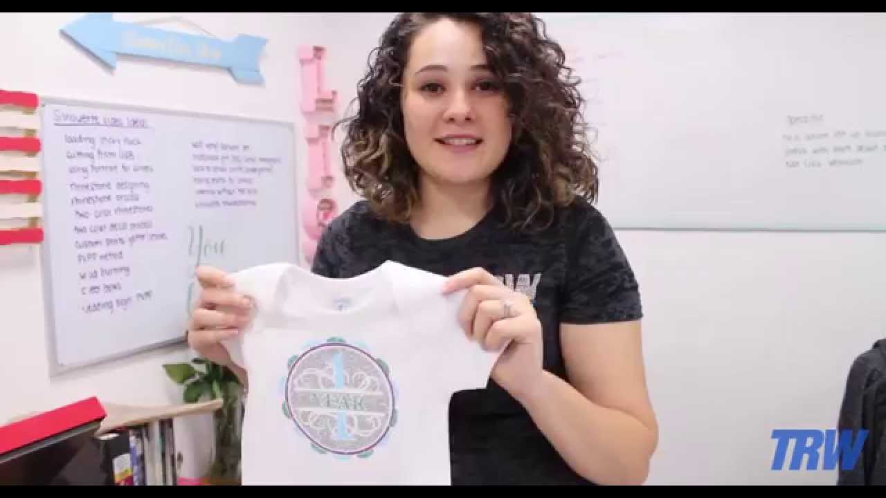 Creating a Custom Baby Bodysuit with Silhouette Cameo and TRW Child Milestone Pack