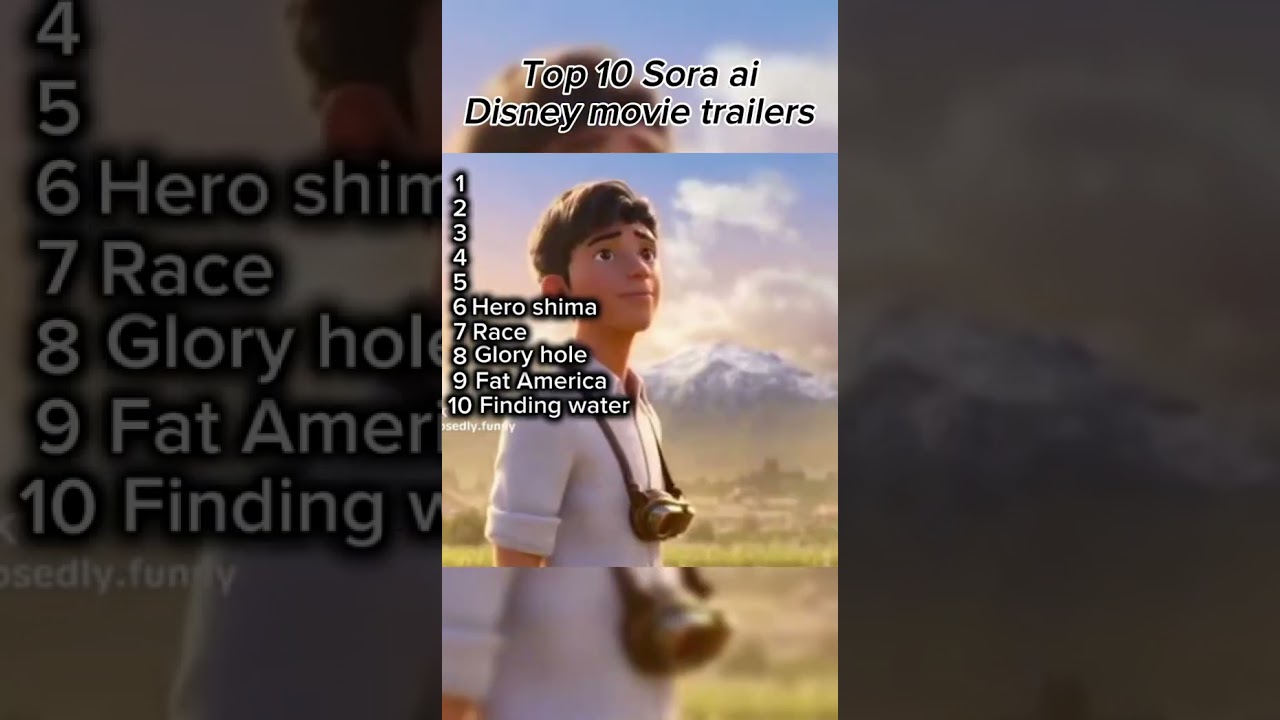 Top 10 Sora AI Disney trailers #top5 #ai #disney #trailer #fyp