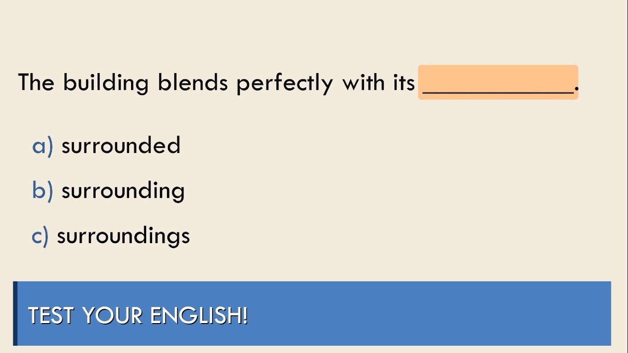 Passing this test will make you more confident in the English language