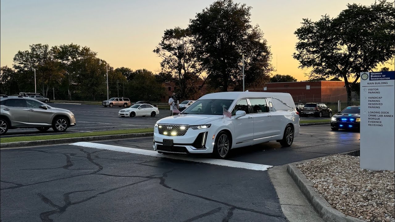 Police Escort for Fallen Paulding County Sheriff’s Office Deputy Brandon Cunningham