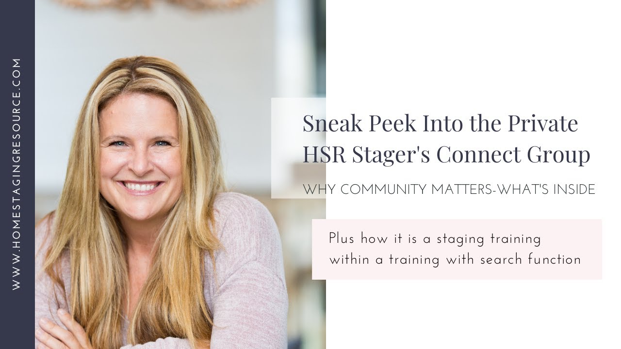 Stagers Connect Staging Community - A  Staging Training within a Training