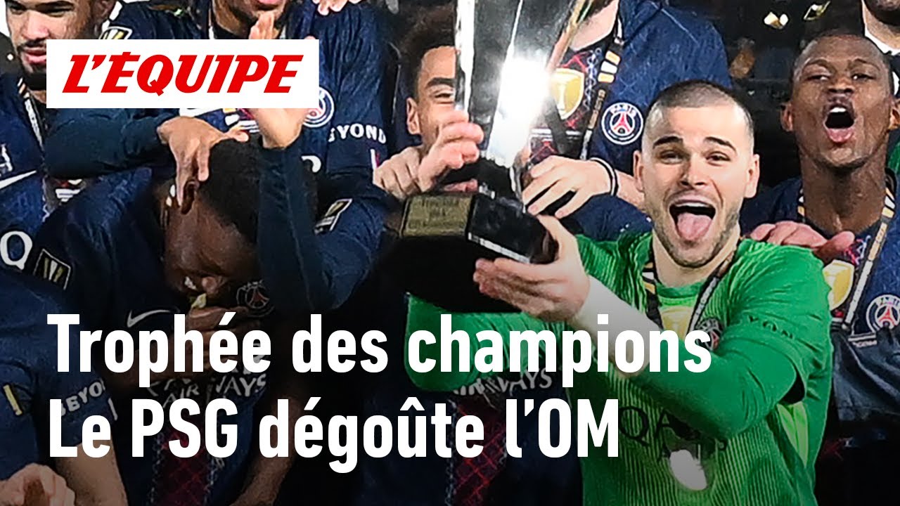 Trophée des champions : Après un scénario dingue, le PSG frustre l'OM grâce à un grand Chevalier