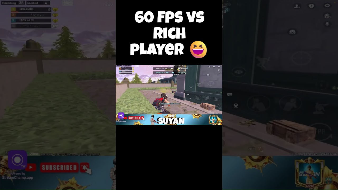 RICH PLAYER vs ME#pubgmobile #bgmi #shorts #pubgsuyan #trending #viralvideo #gaming #bgmihighlights