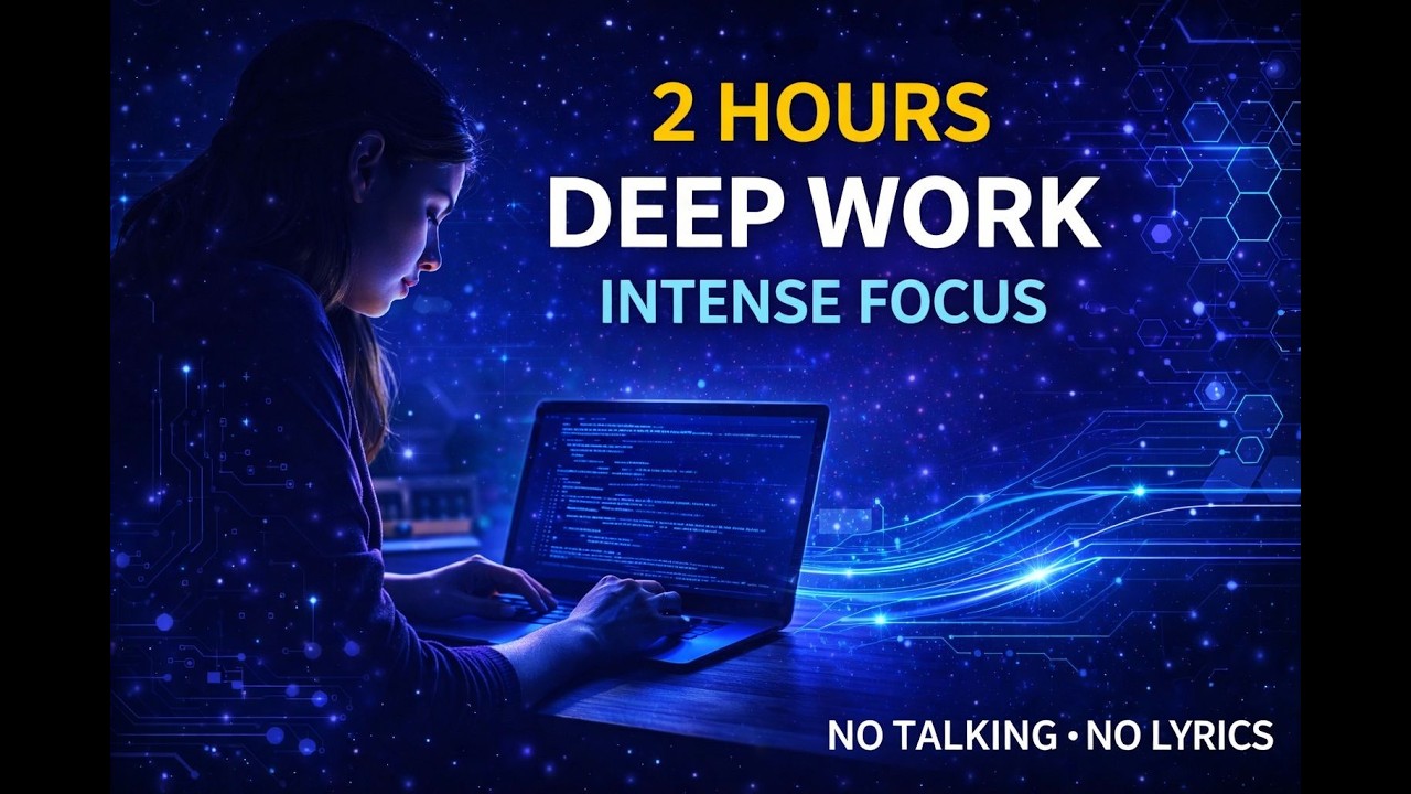 Music for Productivity | Intense Focus | 2 Hour Study Session
