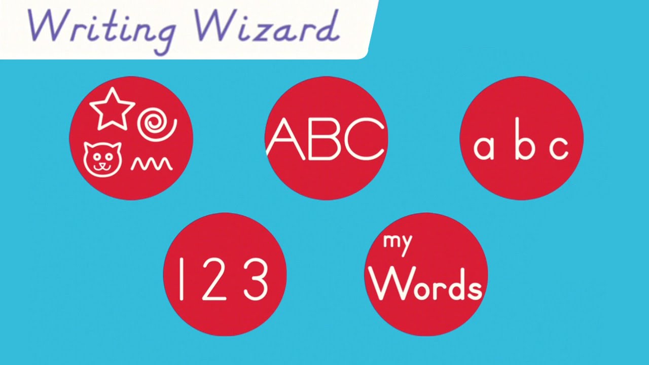 Learn your letters and numbers in Writing Wizard